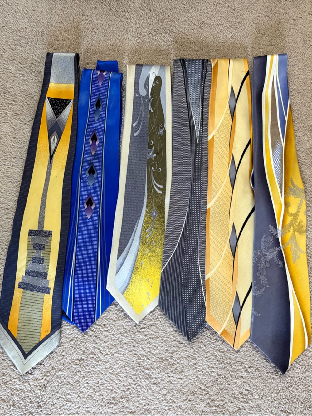 Sigla Italy Silk Luxury Neckties. 6 tie Bundle!